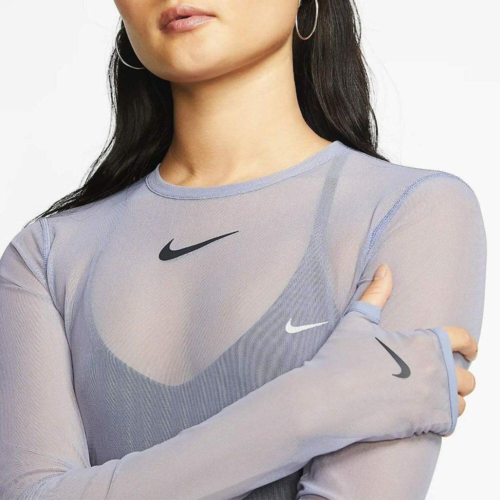 NEW Nike Women's Mesh Long Sleeve Bodysuit